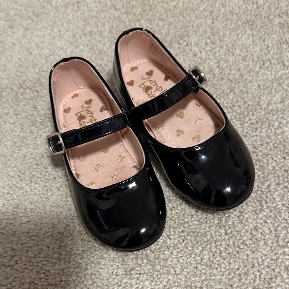 Girls Black Patent Mary Jane Shoes